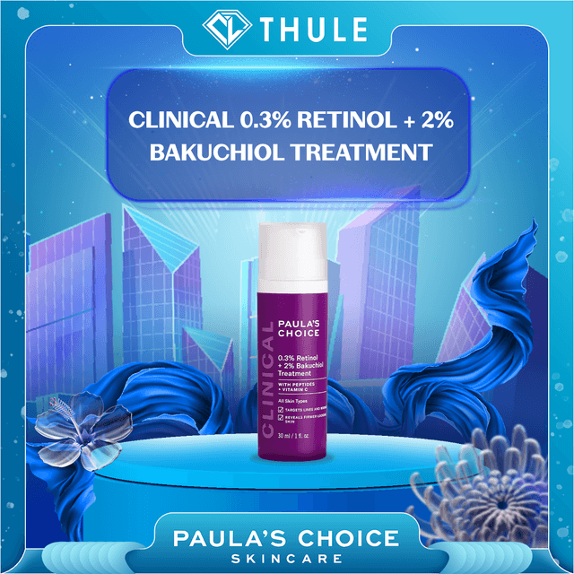 Tinh Chất Chống Lão Hóa Giúp Mờ Vết Thâm, Mờ Nếp Nhăn - Clinical 0.3_ Retinol + 2_ Bakuchiol Treatment