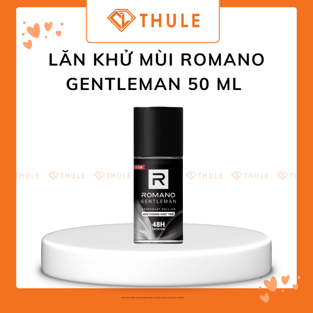 LĂN KHỬ MÙI ROMANO GENTLEMAN 50ML - BẢO VỆ SUỐT 48 GIỜ